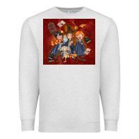 Oatmeal Heather wizard kids with glitter Premium Sweatshirt - TumblerDesignByShophia