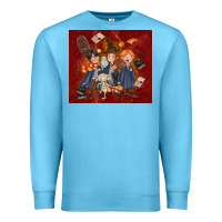 Ocean Blue wizard kids with glitter Premium Sweatshirt - TumblerDesignByShophia