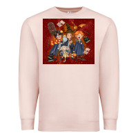 Pale Pink wizard kids with glitter Premium Sweatshirt - TumblerDesignByShophia