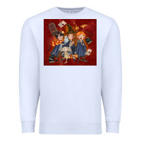 White wizard kids with glitter Premium Sweatshirt - TumblerDesignByShophia