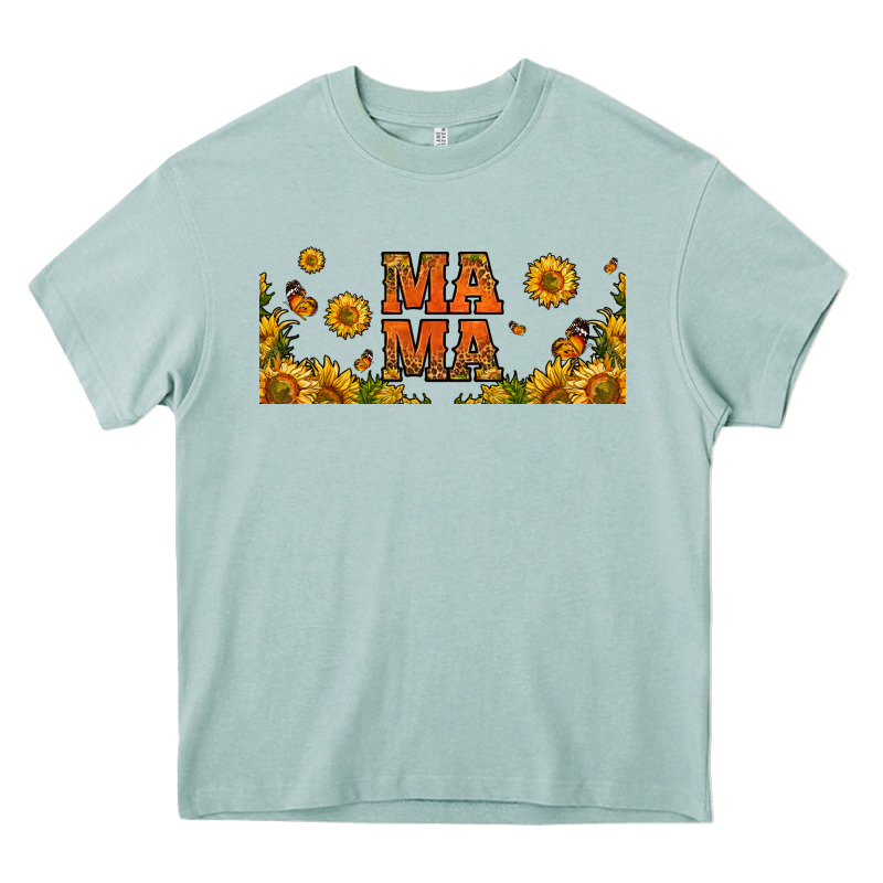 Sunflowers And Butterflies Mama 16oz Libbey Cup Heavy Core Tee by HRA Design Shop | Teevron