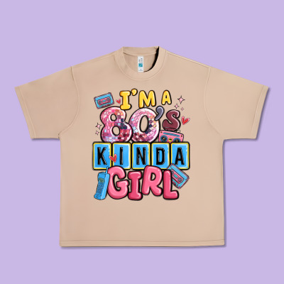 I'm A 80's Kinda Girl Urban Heavy Tee Designed By Maliassmallbusiness