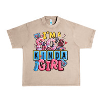 French Oak i'm a 80's kinda girl Urban Heavy Tee - MaliasSmallBusiness