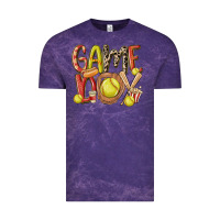 Cloud Purple game day softball Vintage Tee - MaliasSmallBusiness