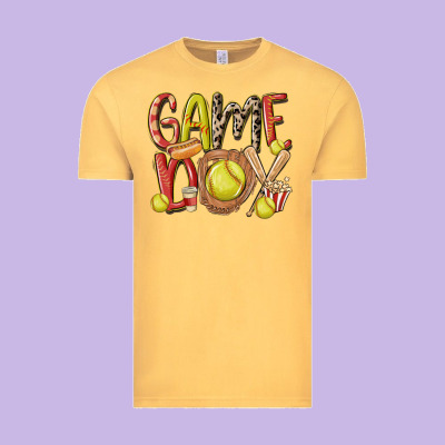 Game Day Softball Vintage Tee Designed By Maliassmallbusiness