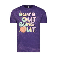 Cloud Purple sun's out buns out Vintage Tee - JahusDesignShop