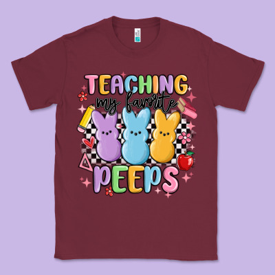 Teaching My Favorite Peeps Classic Tee Designed By Maliassmallbusiness