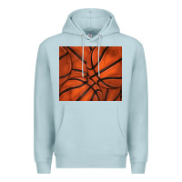 Blue Mist distressed basketball pattern Premium Hoodie - TumblerDesignByShophia