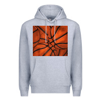 Heather Grey distressed basketball pattern Premium Hoodie - TumblerDesignByShophia
