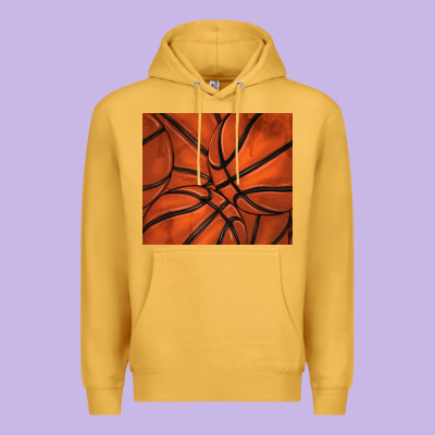 Distressed Basketball Pattern Premium Hoodie Designed By Tumblerdesignbyshophia