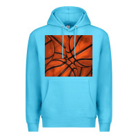 Ocean Blue distressed basketball pattern Premium Hoodie - TumblerDesignByShophia