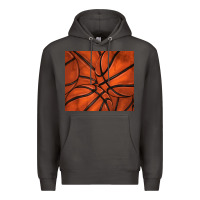 Smoke distressed basketball pattern Premium Hoodie - TumblerDesignByShophia