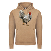 Vintage Coffee Dominique Rooster Vintage Hoodie - LillyAllenDesigns