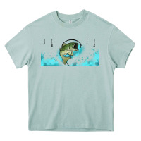 Arona jumping bass fishing 16oz libbey cup Heavy Core Tee - HRA Design Shop