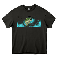 Asphalt jumping bass fishing 16oz libbey cup Heavy Core Tee - HRA Design Shop