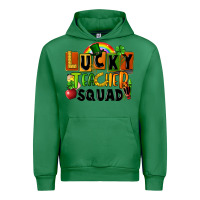 Emerald lucky teacher squad St. Patricks Day Urban Hoodie - FaDigitalArtStudio