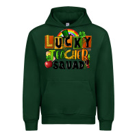 Forest Green lucky teacher squad St. Patricks Day Urban Hoodie - FaDigitalArtStudio