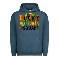 Pigment Midnight Navy lucky teacher squad St. Patricks Day Urban Hoodie - FaDigitalArtStudio