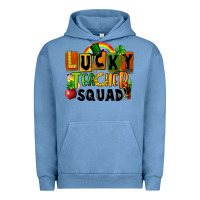 Pigment Pebble Blue lucky teacher squad St. Patricks Day Urban Hoodie - FaDigitalArtStudio