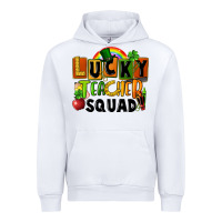 White lucky teacher squad St. Patricks Day Urban Hoodie - FaDigitalArtStudio