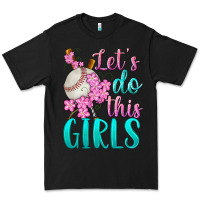 Black let's do this girls baseball Premium Tee - BundleAndBundleShop