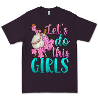Plum let's do this girls baseball Premium Tee - BundleAndBundleShop