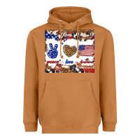 Meerkat peace love america Heavyweight Hoodie - TumblerDesignByShophia