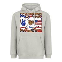 Moon Dust peace love america Heavyweight Hoodie - TumblerDesignByShophia