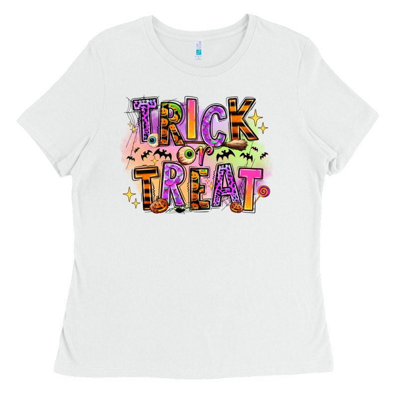 Trick Or Treat Ladies Tee by RanaPortraitStore | Teevron