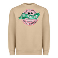 Mushroom reindeer brewed santa approved pink Heavyweight Sweatshirt - MaliasSmallBusiness