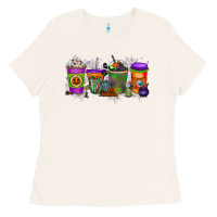 Bone Halloween Coffee Drink Ladies Tee - RacoonDesign