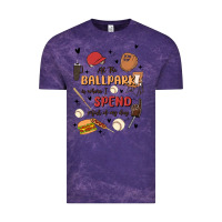 Cloud Purple at the ballpark is where i spend most of my day Vintage Tee - MaliasSmallBusiness
