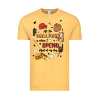 Vintage Mustard at the ballpark is where i spend most of my day Vintage Tee - MaliasSmallBusiness