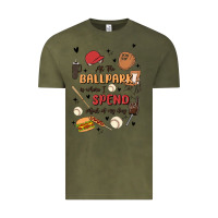 Vintage Olive at the ballpark is where i spend most of my day Vintage Tee - MaliasSmallBusiness