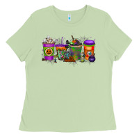Matcha Halloween Coffee Drink Ladies Tee - RacoonDesign