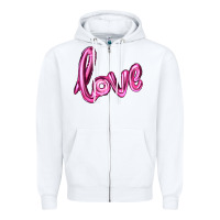 White valentine's day love balloon Zipper Hoodie - RanaPortraitStore
