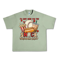 Oil Green i'm just here for the snack baseball sister Urban Heavy Tee - MaliasSmallBusiness