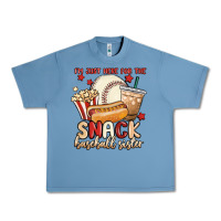 Pebble Blue i'm just here for the snack baseball sister Urban Heavy Tee - MaliasSmallBusiness