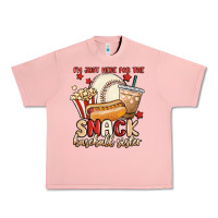 Salmon i'm just here for the snack baseball sister Urban Heavy Tee - MaliasSmallBusiness