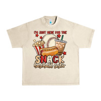 Sandshell i'm just here for the snack baseball sister Urban Heavy Tee - MaliasSmallBusiness