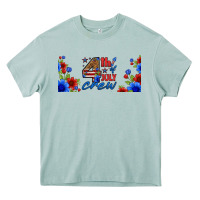 Arona floral 4th of july crew 16oz libbey cup Heavy Core Tee - HRA Design Shop