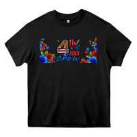 Black floral 4th of july crew 16oz libbey cup Heavy Core Tee - HRA Design Shop