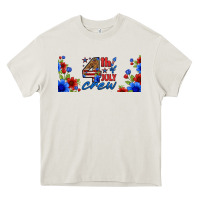 Cream floral 4th of july crew 16oz libbey cup Heavy Core Tee - HRA Design Shop