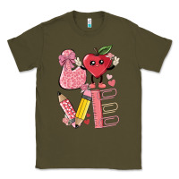 Army Green love teacher Classic Tee - MaliasSmallBusiness