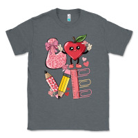 Charcoal Heather love teacher Classic Tee - MaliasSmallBusiness