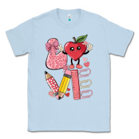 Dusty Blue love teacher Classic Tee - MaliasSmallBusiness