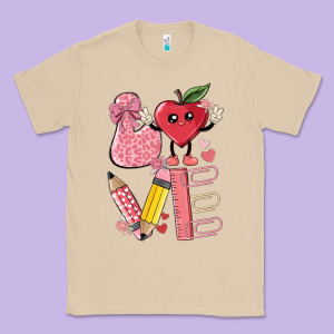 Love Teacher Classic Tee Designed By Maliassmallbusiness