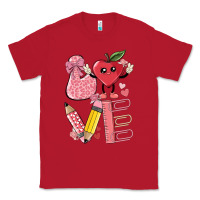 Red love teacher Classic Tee - MaliasSmallBusiness