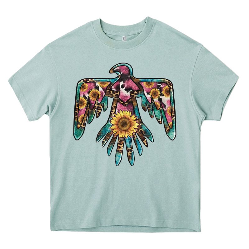 Pinky Western Sunflower Thunderbird Heavy Core Tee by BarkalooDesign | Teevron