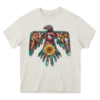 Cream pinky western sunflower thunderbird Heavy Core Tee - BarkalooDesign